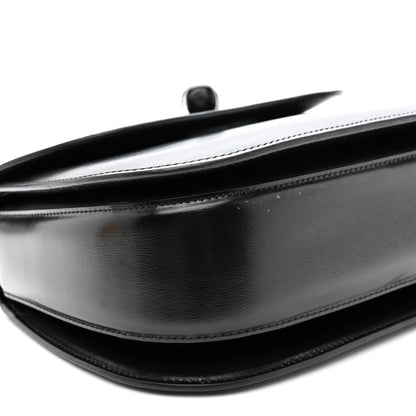 Boarded Dyana Lux Calfskin Web Monochrome Medium Bamboo 1947 Top Handle Bag Black