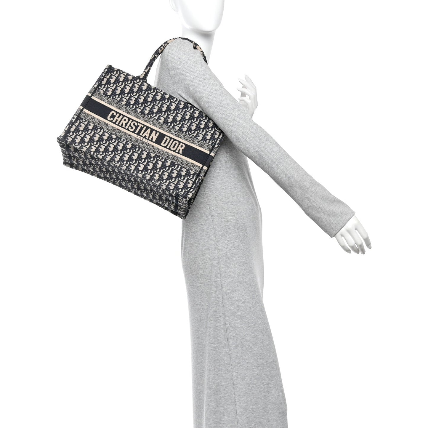 Oblique Medium Book Tote Blue Multicolor