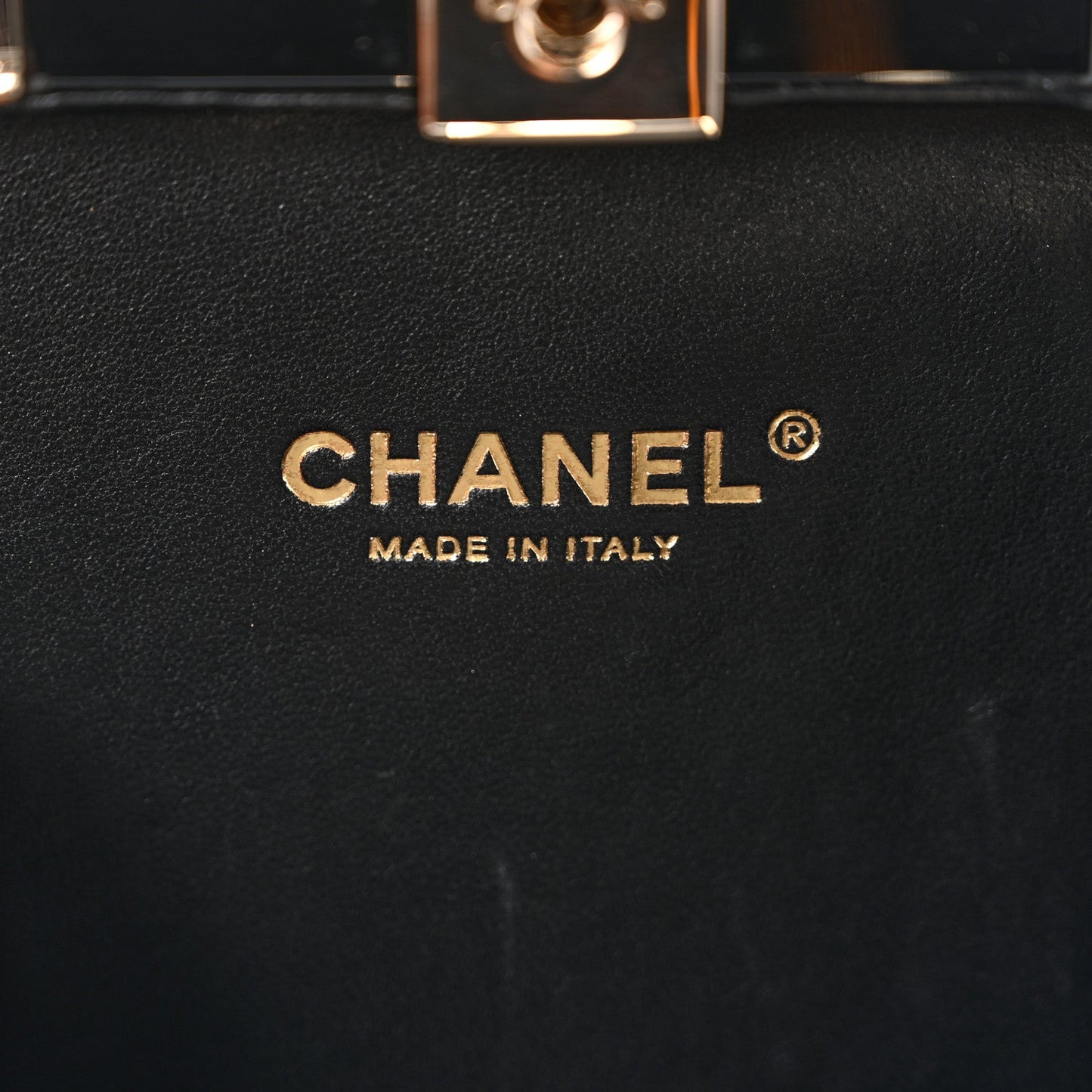 Plexiglass Perfume Bottle Clutch Black