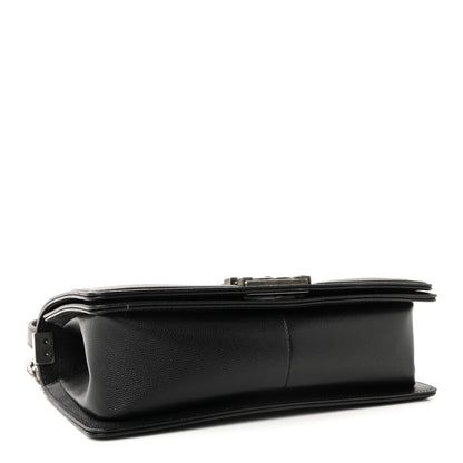 Caviar Quilted Medium Boy Flap Black
