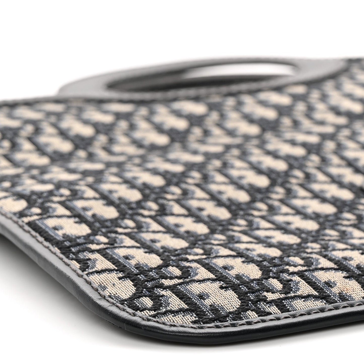 Oblique Fold Over Clutch Blue