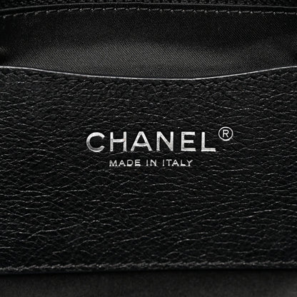 Glazed Calfskin Large On The Road Tote Black