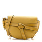 Grained Calfskin Mini Gate Crossbody Bag Yellow