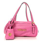 Lambskin Tag Bowling Bag Pink