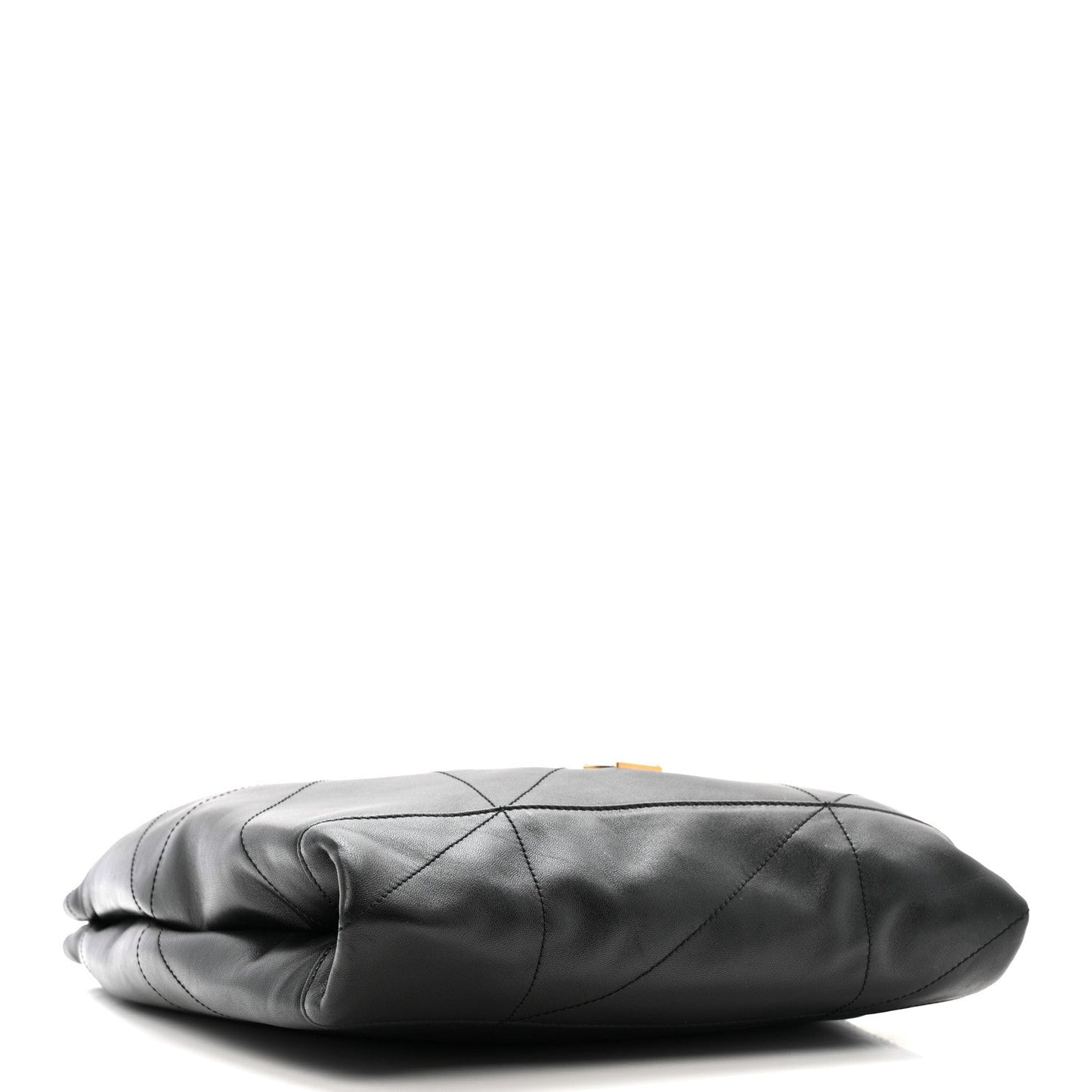 Lambskin Matelasse Monogram Medium Jamie 4.3 Pochon Black