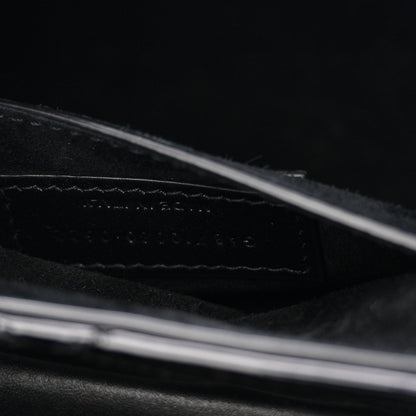 Patent Matelasse Monogram June Box Bag Black