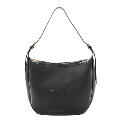 Calfskin Triomphe Heloise Shoulder Bag Slate Grey