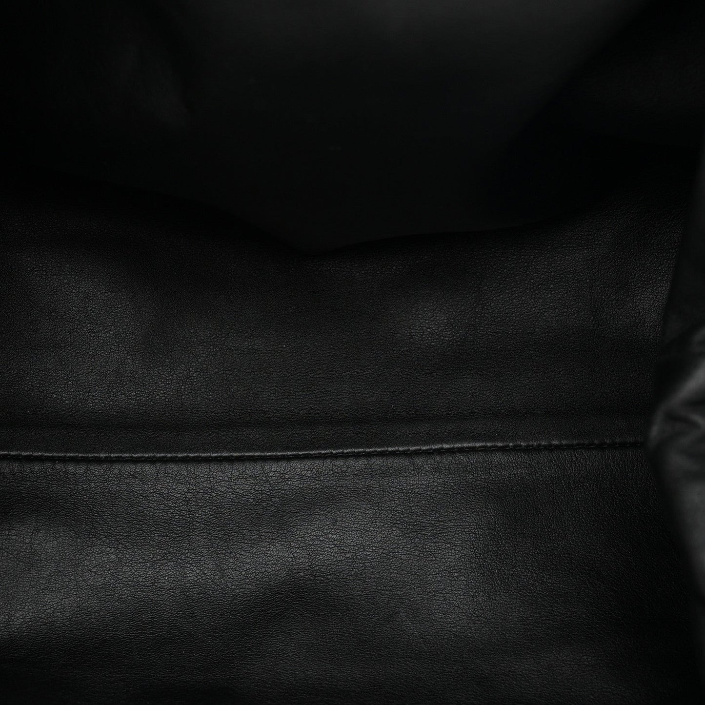 Smooth Butter Calf The Pouch Oversized Clutch Black