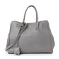 Smooth Calfskin Small Hampton Carry All Bag Grey
