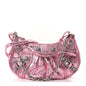 Metallic Agneau Arena Crystal Le Cagole Mini Purse With Chain Met Pink