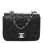 Caviar Quilted Mini Square Flap Black