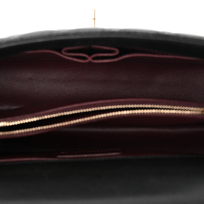 Caviar Quilted Small Coco Handle Flap Black