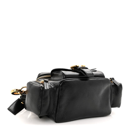 Shiny Buffalo Small Double Carry Camera Bag Black