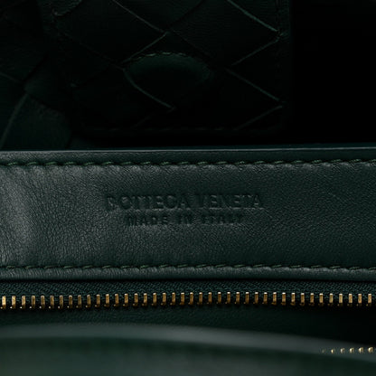 Nappa Intrecciato Small Andiamo Shoulder Bag Emerald Green