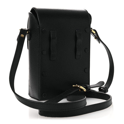 Dollar Calfskin Vertical Horsebit 1955 Crossbody Bag Black