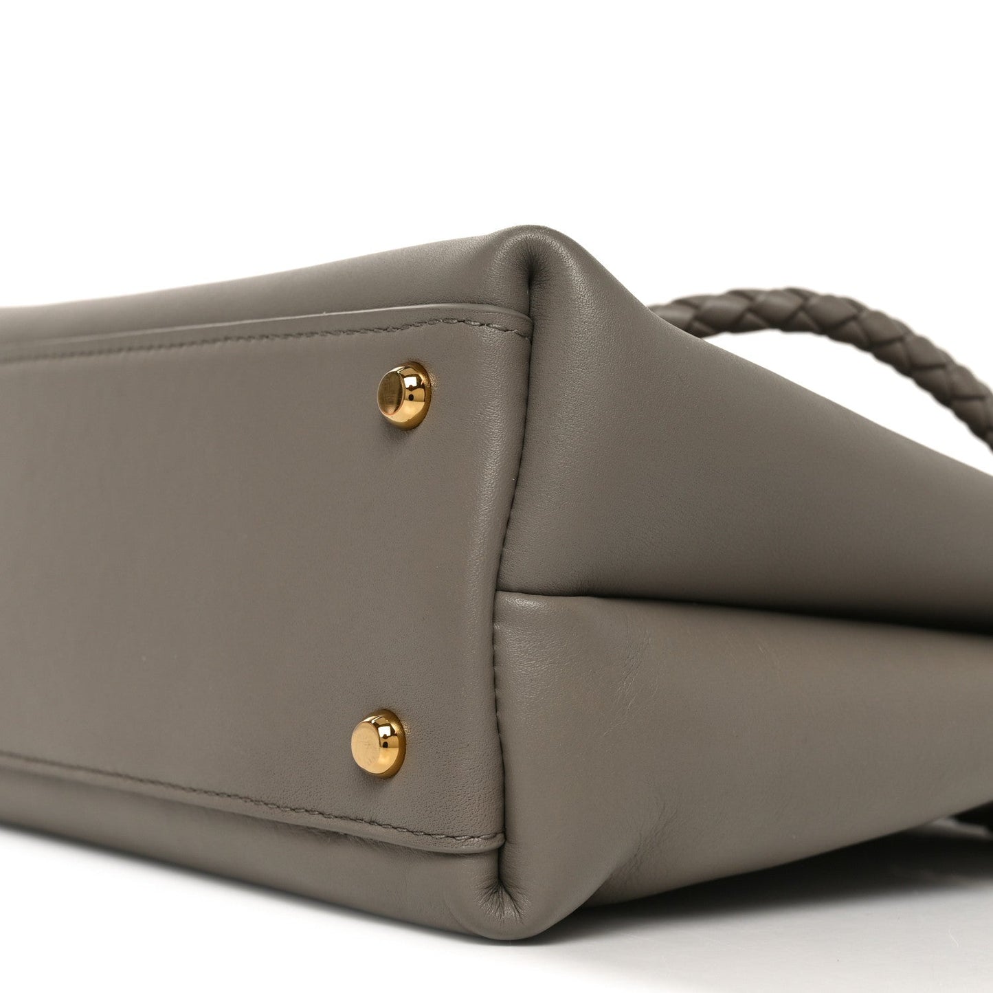 Silky Calfskin Small Ciao Ciao Limestone