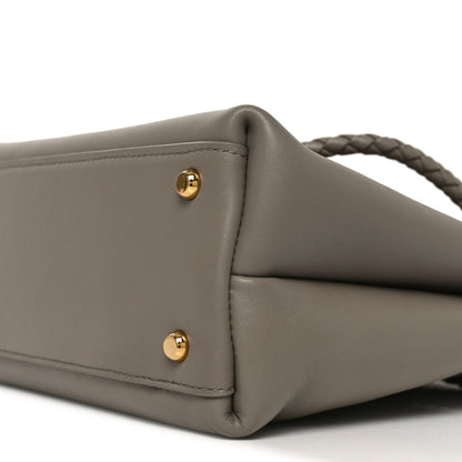 Silky Calfskin Small Ciao Ciao Limestone