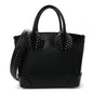 Grained Calfskin Spike Small Eloise Tote Black