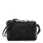 Lambskin Maxi Intrecciato Small Cassette Camera Bag Black