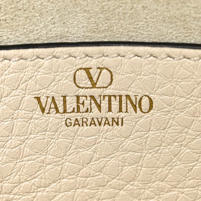 Soft Grainy Calfskin Alltime Shoulder Bag White