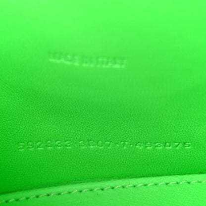 Shiny Box Calfskin Hourglass Top Handle Bag XS Fluo Green