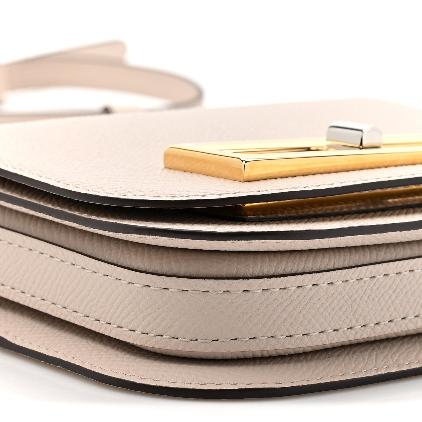 Alpina Calfskin Toy Lingot Crossbody Sesame