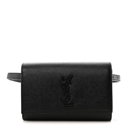 Grain De Poudre Monogram Kate Belt Bag Black
