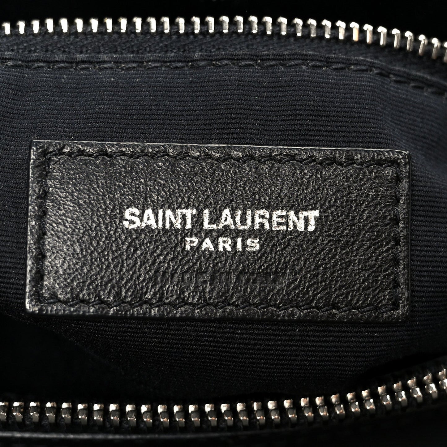 Calfskin Y Quilted Monogram Medium Loulou Chain Satchel Black