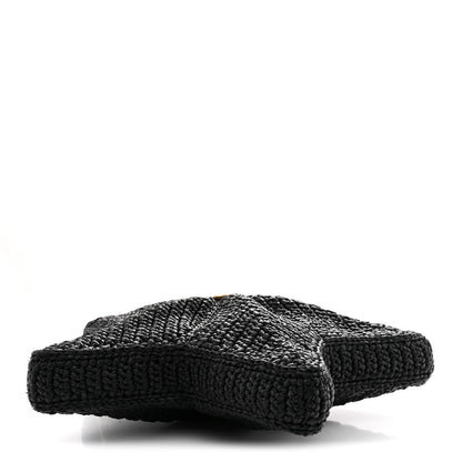 Raffia Star Coco Beach Bag Black