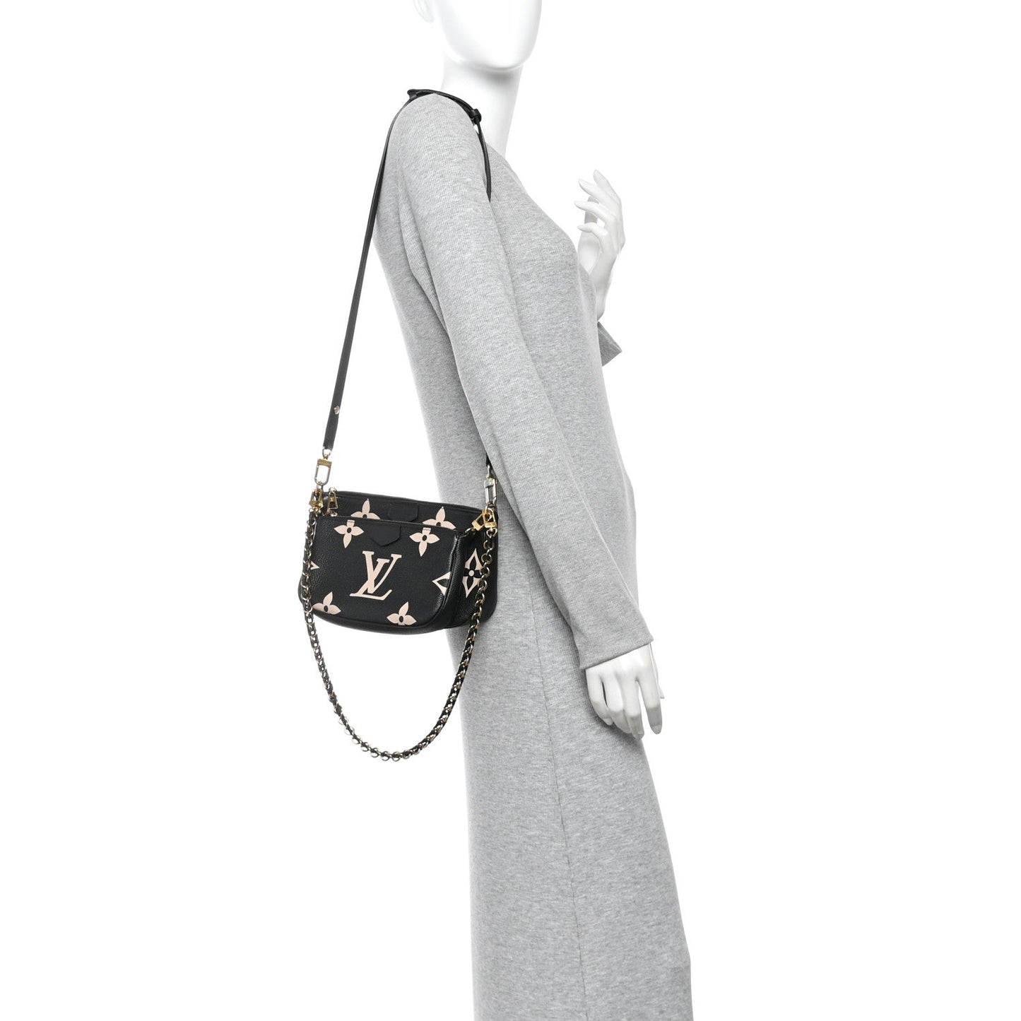 Empreinte Monogram Giant Multi Pochette Accessories Black Beige