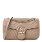 Calfskin Matelasse Small GG Marmont Shoulder Bag Porcelain Rose