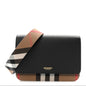 Derby Calfskin House Check Mackford Crossbody Bag Black