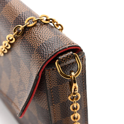 Damier Ebene Pochette Felicie Chain Wallet