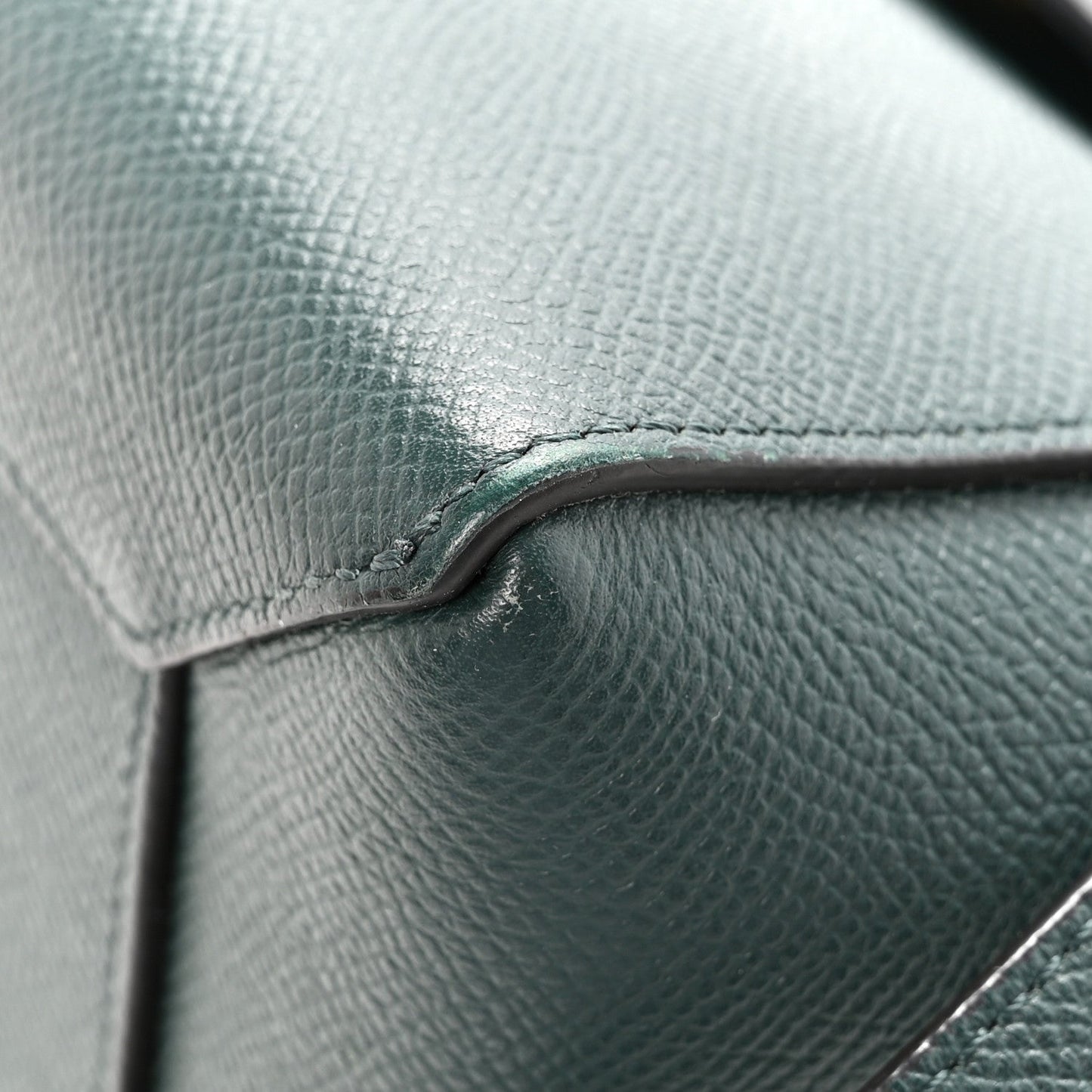 Grained Calfskin Micro Belt Bag Amazone
