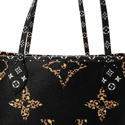 Monogram Giant Jungle Neverfull MM Black