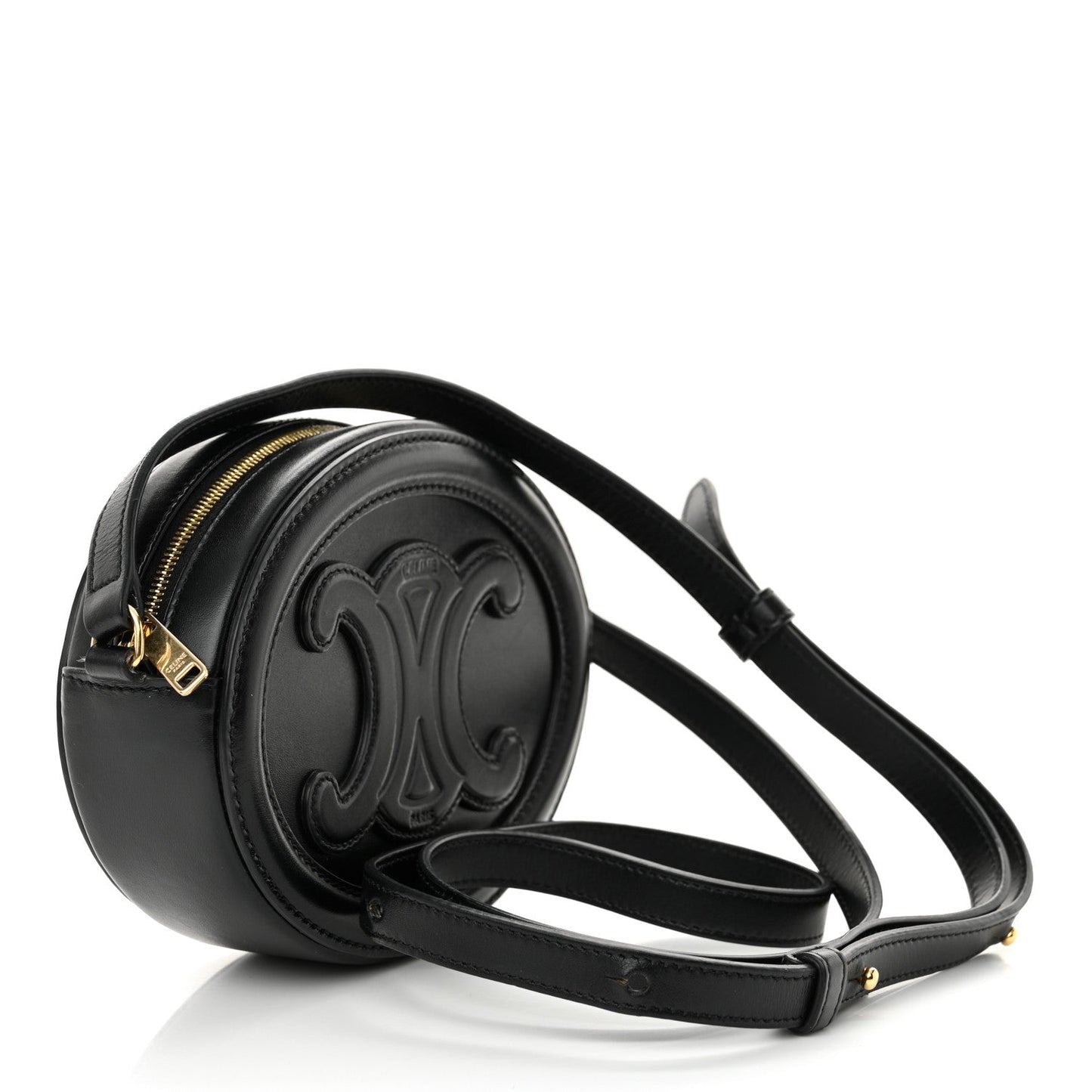 Smooth Calfskin Cuir Triomphe Oval Bag Black
