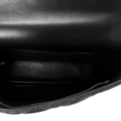 Calfskin Cannage Small Caro Bag Black