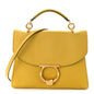 Calfskin Small Margot Top Handle Satchel Yellow