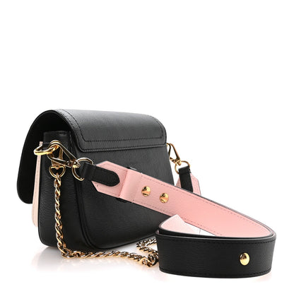 Grained Calfskin Lockme Tender Black