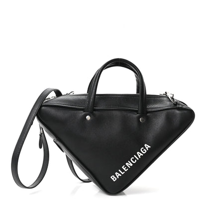 Calfskin S Triangle Duffle Black