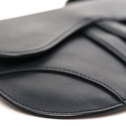 Ultra Matte Calfskin Saddle Belt Bag Black