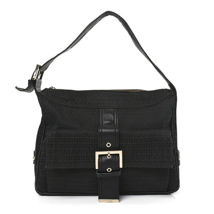Zucchino Vitello Shoulder Bag Black