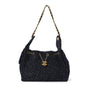 Tweed Quilted Small Chanel 25 Handbag Blue