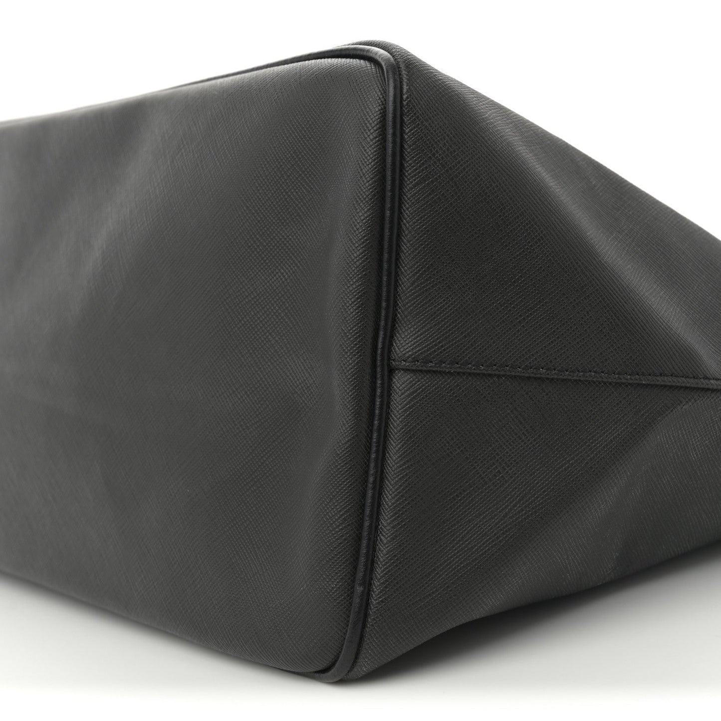 Textured Coated Canvas Bambi Print Large Antigona Tote Black