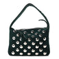 Suede Studded Small Elena English Green