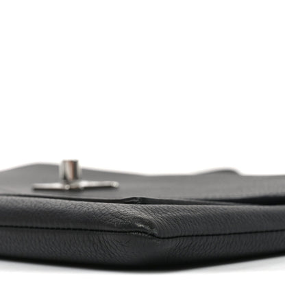 Soft Calfskin My Lockme Chain Pochette Black