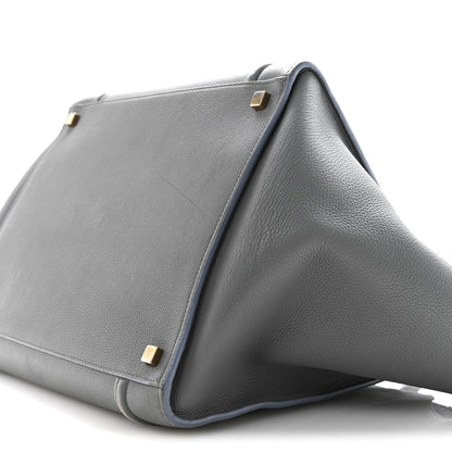 Baby Grained Calfskin Medium Phantom Luggage Kohl