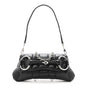 Nappa Vertical Matelasse Small Maxi Horsebit Chain Shoulder Bag Black