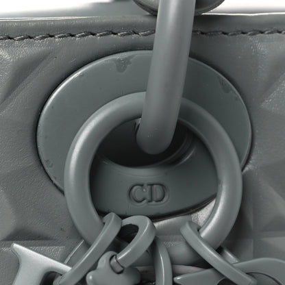 Calfskin Cannage Diamond Medium Lady D-Joy Grey
