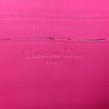 Lambskin Cannage Miss Dior Promenade Pouch Fuchsia